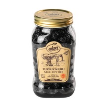 Alan Zeytinleri 351-380 KB Tuzsuz Kuru Sele Siyah Zeytin Pet 900 G