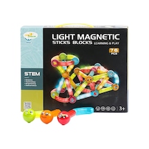 2 Adet Limon Oyuncak Manyetik Stick Blok 76 Parça