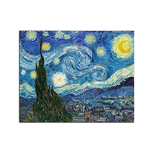 Canvastar Vincent Van Gogh Yıldızlı Gece Kanvas Tablo 48 X 60 Cm 7/8 Yaş