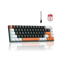 Magegee Mk-box 68 Tuş Kablolu Mekanik Red Switch Türkçe Q Turuncu-siyah Gaming Klavye