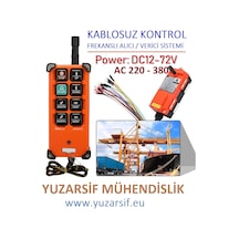 Vinç Kumandası DC24-72 VOLT Kablosuz Endüstriye Kumanda