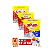 Asperox Sparx Bulaşık Makinesi Kapsülü 20'li X 3 Paket 60 Yıkama