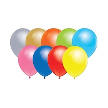 Metalik Balon 12 Inç Baskısız 100 Adet Fuşya