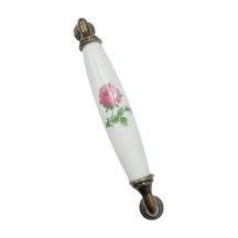 Beyaz Polimer Kulp Antiksarı Ayak Güllü 128 Mm / 5 Adet Antik