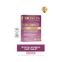 Bioxcin Womens Hair 30 Tablet - Keratin Kolajen Biotin Çinko Demir Selenyum Dul Avrat L Sistein Saç Vitamini