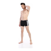 6 Adet Çift Kaplan Erkek Elastanlı Biyeli Boxer 850 Siyah