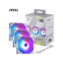 Msı Mag F120 Argb Whıte-3rw Argb 120mm Beyaz 3 Lü Reverse Kasa Fanı