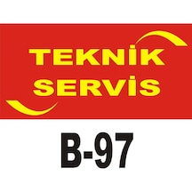 Pvc Dekota Uyarı - Ikaz Levhası Teknik Servis Yazılı (262126280)