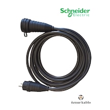 Öznur Kablo Uzatma - Fiş Priz Schneider - 3x2.5 % Yüz Tam Bakır Seyyar Kablo Araç Şarjı -karavan Ve Sanayi Cihazları Uyumlu 45 Metre