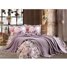 Dantela Violet Ponpon Pike Takımı Leylak