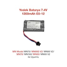 Mn Model Mn78/mn99s V2/mn98 V2/mn78/mn168/mn90/mn99 V2 Rc Uzaktan Kumandalı Araba İçin Batarya Pil 7.4v 1200mah E0-12