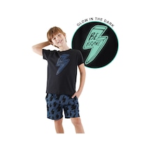 Denokids Şimşek Erkek Çocuk T-shirt Şort Takım Çok Renkli