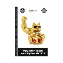 Özel Üretim Dekoratif Şans Hediyelik Ev Aksesuarı Biblo Polyester Şanslı Kedi Figürü Alk2271