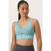 Nike Pro Indy Plunge-support Bra Kadın Spor Bra Açık Yeşil