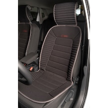 Fiat Doblo 1 Lüx Oto Koltuk Minderi Ön 2'li Set Siyah Gri Fs