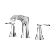 Tr Jaida Banyo Lavabo Bataryası, 8 İnç Yaygın, 2 Kulplu, 3 Delikli, Parlak Krom Kaplama, Lf049jdcc Genel