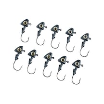 Jighead - Zoka - Kurşunlu Olta İğnesi - Xh-a 07 - Siyah - 8 Gr - 10 Adet