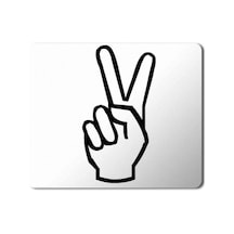 Peace Hand Drawing Mouse Pad Mousepad