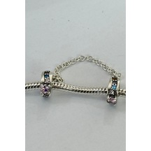 Fubena Taşlı Zincirli Charm