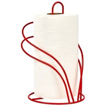 Edora Home Kırmızı Kuğu Kağıt Rulo Havluluk, Dik Dekoratif Havlu Peçetelik - Metal Paslanmaz