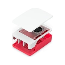 Raspberry Pi 5 İçin Resmi Gövde, Kırmızı/beyaz