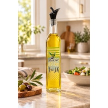 Cam Yağdanlık Ve Zeytinyağlık 500 Ml & Sızdırmaz Yağ Şişesi Siyah - 932248080 Siyah