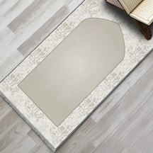 Evaşk Namazlık Dokuma Halı Kaymaz Muslumana Seccade80 x 130 Bej EVASK805B66