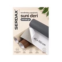 Extra Yapışkanlı Suni Deri - Antrasit Gri 45x150 Cm Gri Gri