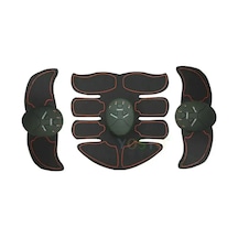 Elektrik Kablosuz Kas Stimülatörü Ems 8 Paket Karın Abs Stimülatörü Spor Vücut Zayıflama Masaj Haki