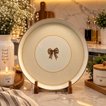 Savana Emaye Servis Ve Sunum Tepsisi 32 Cm Kahverengi