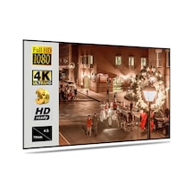 Moveevo 72 İnç 4:3 Metal Tabaka Işıma Ekranı - Gündüz İçin Yüksek Parlaklık, Katlanabilir Ve Taşınabilir, Sihirli Macunlarla Duvara Kolay Tutulur