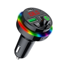 Usb Şarj Mp3 F17 Cihazı Çift Çalar Bluetooth Araba 5.0 3.1a Jc