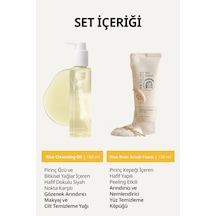 Makyaj Temizleme Yağı & Temizleme Köpüğü İçeren 2 Adımlı Set Mıdha Rice 2 Step Cleansing Duo Set