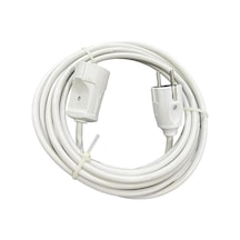 3 Metre 3x2,5 Mm Cca Ttr Tekli Beyaz Seyyar Elektrik Kablosu