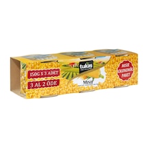Tukaş Mısır Konservesi 3x150 G - Pratik Salata Ve Garnitürler İçin 3'li Ekonomik Paket - 3 Adet Tarı