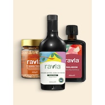 Ravla Organik Zeytinyağı Bebek Çocuk Yüksek Polifenol 500 ML + Ravla 17 Sebzeli Tarhana 200 G + Ravlaboom Karışım 250 ML