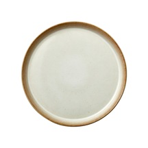 Tabak, Yemek Tabağı, Seramik Yemek Tabağı, 27 Cm Çapında, Krem/krem Açık