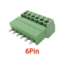 6 Pin 3.81mm Geçmeli 180c Takım Klemens