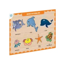 Ahşap Deniz Hayvanları Eğitici Set