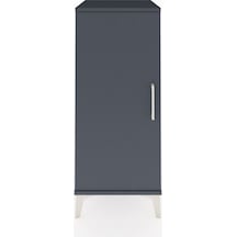 Hyperion Komodin Tek Raflı Tek Kapaklı 44x44x106 Antrasit-ant... Antrasit