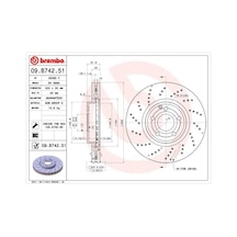 Brembo 09b74251 Fren Diski Ön Mercedes Cls-class C218 X218 A0004211812 Adet