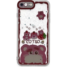 Newface Apple İphone 7 Kılıf Sweet Desenli Silikon Kapak - Pembe