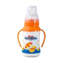 Bambino Natural PP Kulplu Biberon 150 ML Turuncu