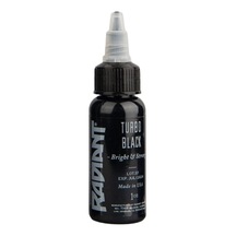 Turbo Black Radiant Dövme Boyası 30ml Yoğun Siyah Profesyonel Tattoo Ink