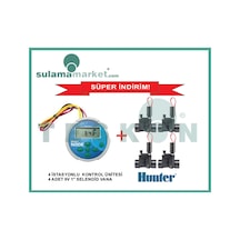 Hunter Node400 + 4Ad Pgv1009V Pilli Zamanlayıcı Ve Vana Seti