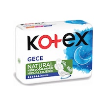 Kotex Natural Ultra Tekli Paket Gece 6'lı - 8 Adet Tarı