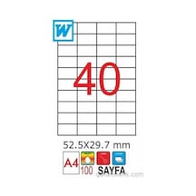 Goldmoon 2028 Laser A4 Sayfa Etiketi 52.5X29.7MM 100'lü Paket