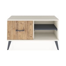 Arges Şifonyer Tek Raflı Tek Çekmeceli 88x30x48 Aytaşı-antrasit/çam Antrasit/çam