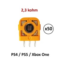 50 Adet 2.3k Ps4 Ps5 Xbox One Mikro Direnç Potans Micro Switch Turuncu