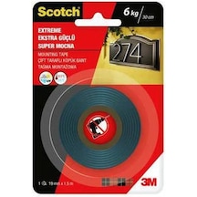 3M Scotch 4002 Ekstra Güçlü Çift Taraflı Köpük Bant 19 MM x 1.5 M